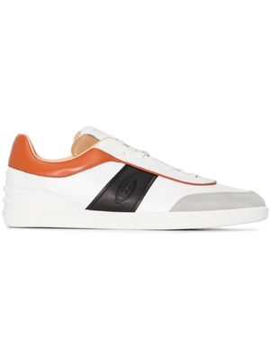 Tod's panelled leather sneakers - White