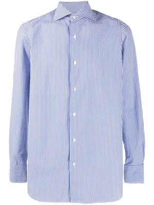 Finamore 1925 Napoli long sleeve shirt - Blue