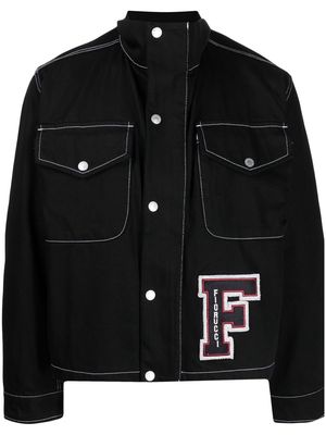 Fiorucci patch-detail denim jacket - Black