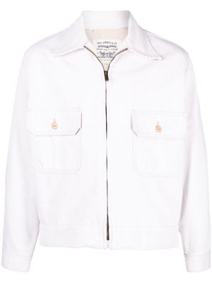 Levi's: Made & Crafted zip-up denim jacket - Neutrals