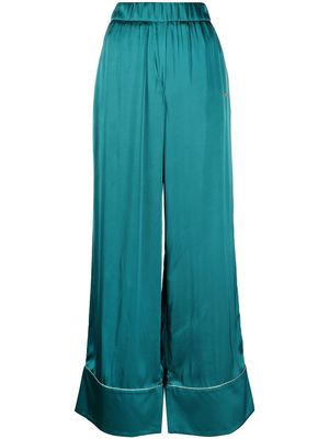 Off-White high-waisted palazzo trousers - Green
