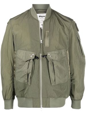 Blauer flap-pocket bomber jacket - Green
