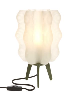 WOOJ DESIGN Standard Wavy Lamp in Fig Green