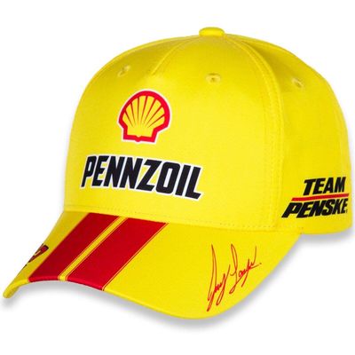 Men's Team Penske Yellow/Red Joey Logano Shell-Pennzoil Uniform Adjustable Hat