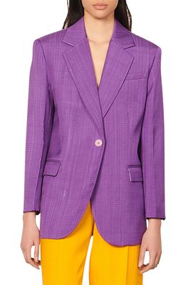 sandro Harper Blazer in Purple