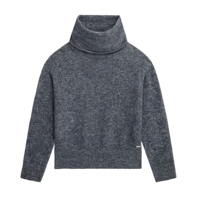 Stretch Wool Turtleneck