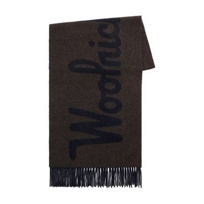 Solid Woven Logo Scarf