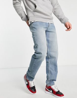 New Look straight fit jeans in tinted blue