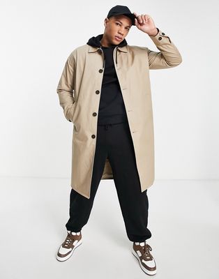 Only & Sons oversized trench in beige-Neutral