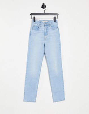 Levi's 70's straight leg jeans in light wash-Blues