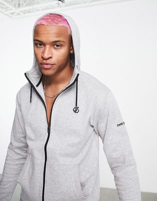 Dare2b Lounge Out full zip hoodie in ash gray heather