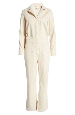 FAHERTY Overland Stretch Organic Cotton Jumpsuit in Natural