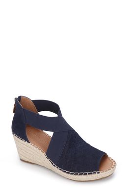 Gentle Souls by Kenneth Cole Gentle Souls Signature Colleen Espadrille Wedge Sandal in Blue