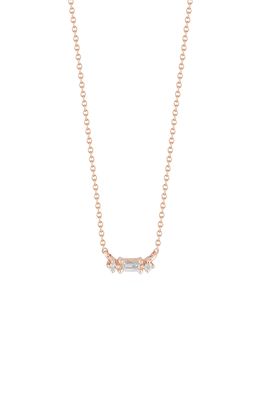 Dana Rebecca Designs Sadie Diamond Pendant Necklace in Rose Gold