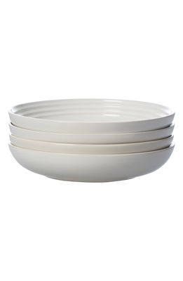 Le Creuset Set of 4 Pasta Bowls in White