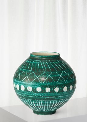 Calinda Moon Vase, Deco Rimini Green