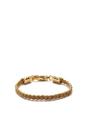 Emanuele Bicocchi - Braided Rope-chain 24k Gold-plated Bracelet - Mens - Gold