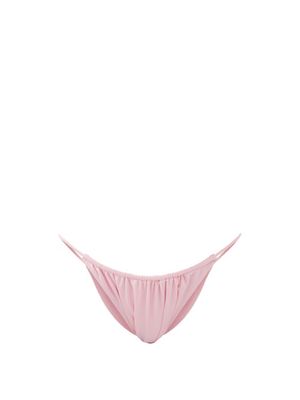 Isa Boulder - Leaf Recycled-fibre Blend Bikini Briefs - Womens - Light Pink