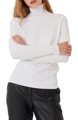 French Connection Babysoft Turtleneck Sweater in Winter White