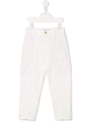 Brunello Cucinelli Kids stitched panel trousers - White