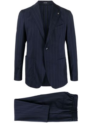 Tagliatore pinstriped single-breasted suit - Blue