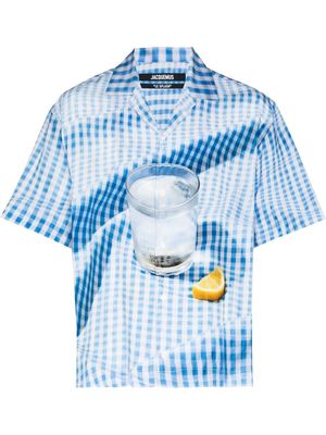 Jacquemus La Cheise Jean short-sleeved shirt - Blue