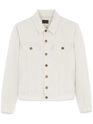 Saint Laurent denim button up jacket - White