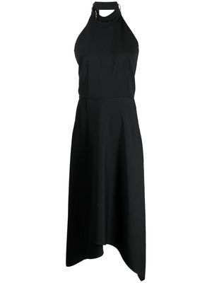 Shanghai Tang halterneck sleeveless dress - Black