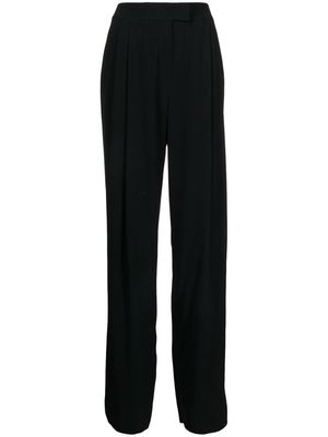 Emporio Armani pleated-detail straight trousers - Black