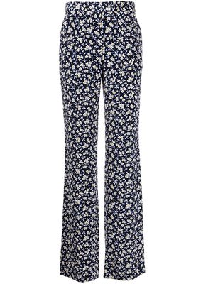 St. John wildflower-print straight leg trousers - Multicolour
