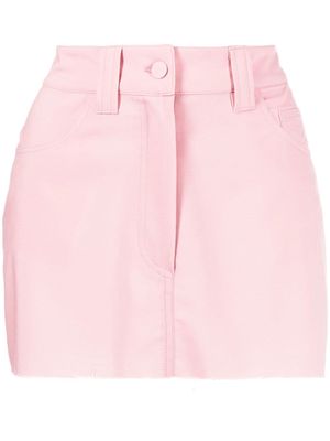 Almaz raw-edge mini skirt - Pink