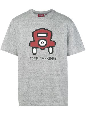 Mostly Heard Rarely Seen 8-Bit Wagon printed T-shirt - Grey
