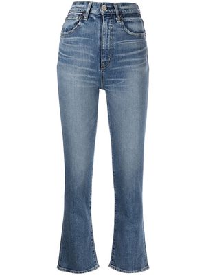 Moussy Vintage Cardeno cropped flares - Blue