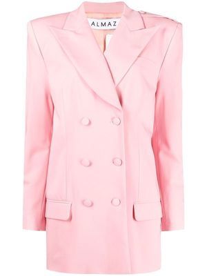 Almaz double-breasted tailored blazer - Pink
