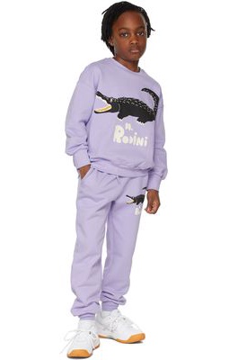 Mini Rodini Kids Purple Crocodile Sweatshirt