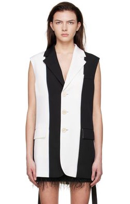 Marni Black & White Wool Vest