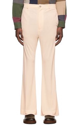 Acne Studios Beige Acetate Trousers