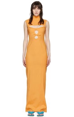 Jacquemus Orange 'La Robe Palmi' Maxi Dress