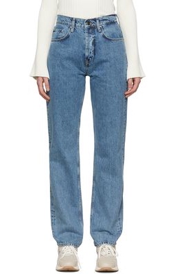 ANINE BING Blue Frances Tapered Jeans