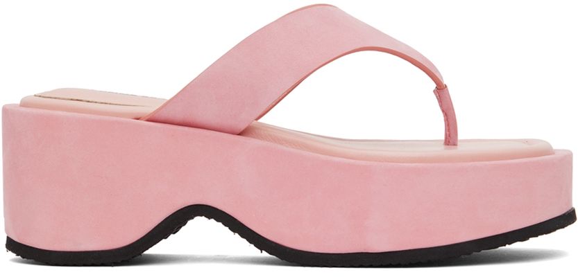 COMME SE-A SSENSE Exclusive Pink Joy Sandals