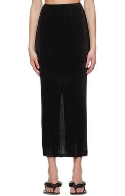 Third Form Black Polyester Maxi Skirt