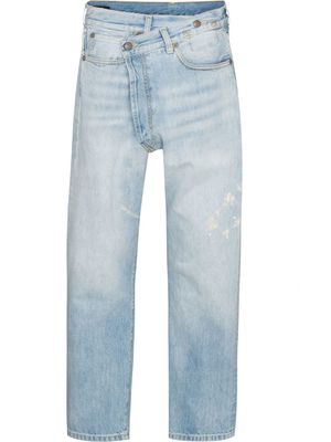 R13 crossover straight-leg jeans - Blue