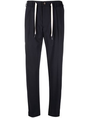 Dell'oglio pleat-detail waistband trousers - Blue