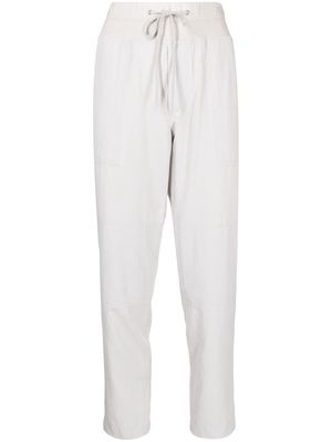 James Perse high-waisted drawstring track pants - Neutrals