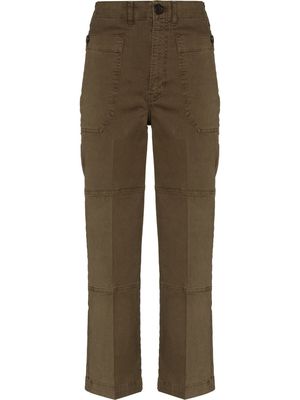 FRAME straight-leg utility trousers - Green