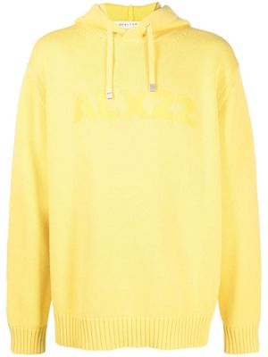 1017 ALYX 9SM logo-print knitted hoodie - Yellow