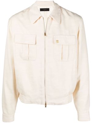 AMIRI zipped shirt jacket - Neutrals
