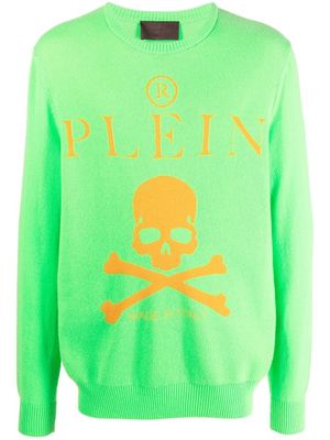 Philipp Plein Skull And Plein cashmere jumper - Green