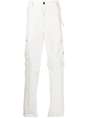 C.P. Company detachable-panel detail trousers - White