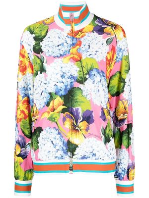 Dolce & Gabbana floral-print bomber jacket - Multicolour